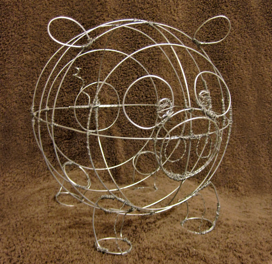 Pig Wire Sculpture