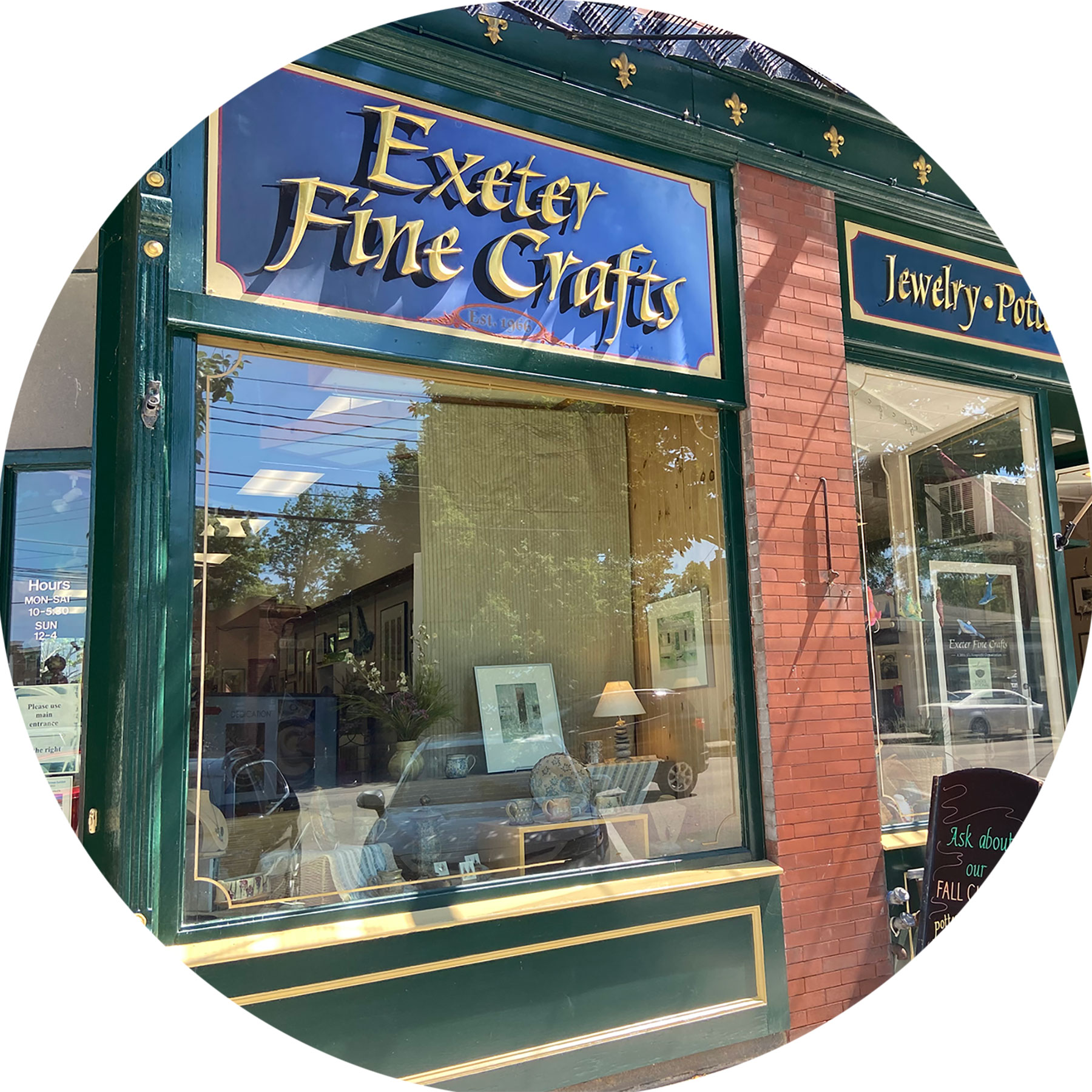 Exeter Fine Crafts Storefront